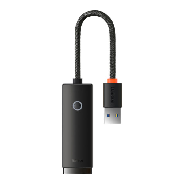 Baseus Lite Series Ethernet Adapter - USB-A to RJ45 LAN (1000Mbps) - Black - Image 2