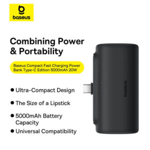 Baseus Magnetic Mini Wireless Power Bank - 10000mAh 20W Fast Charge, iPhone MagSafe Compatible (iP Edition)