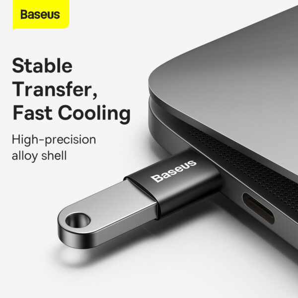 Baseus Ingenuity Series Mini OTG Adapter – Type-C to USB-A 3.1, Black - Image 3
