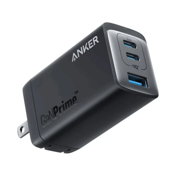 Anker 735 Charger (GaNPrime 65W) - 3-Port USB-C Fast Charger | Compact GaN Technology