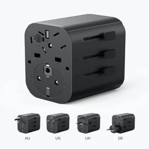 Anker 312 PowerExtend 30W Wall Charger with Travel Plug - USB-C PD + USB-A | Black