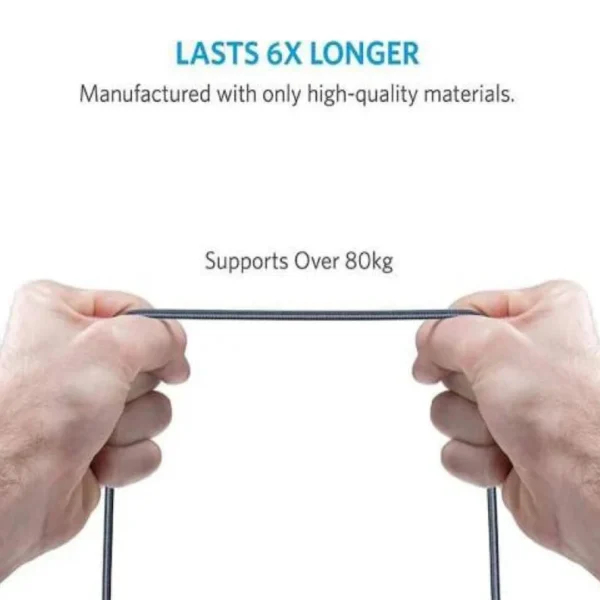 Anker PowerLine Select+ USB Cable with Lightning Connector - 6ft / 1.8m - MFi Certified - Image 2
