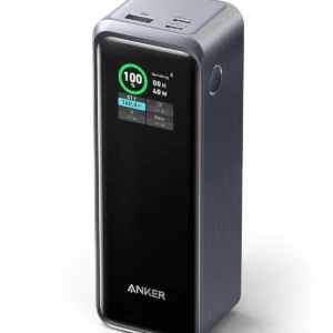 Anker Prime 27,650mAh 250W Power Bank - LCD Display, USB-C Fast Charging, App Support - Black