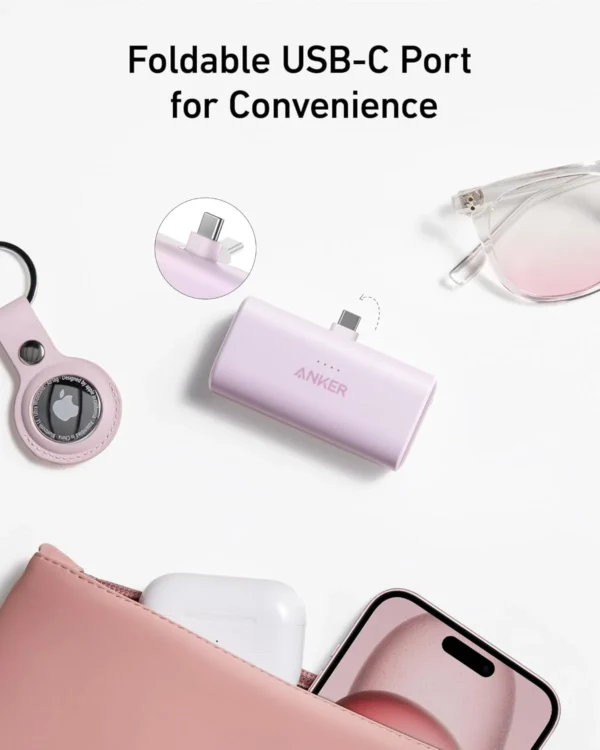 Anker Nano Power Bank - 22.5W Fast Charging | Built-In USB-C Connector | Ultra-Compact - Image 3