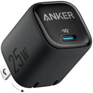 Anker PowerPort III 20W Cube Charger - USB-C PD Fast Charger | 3-Pin UK Plug - Black