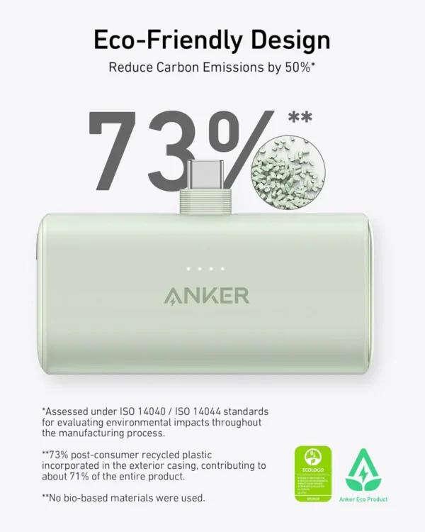 Anker Nano Power Bank - 22.5W Fast Charging | Built-In USB-C Connector | Ultra-Compact - Image 4