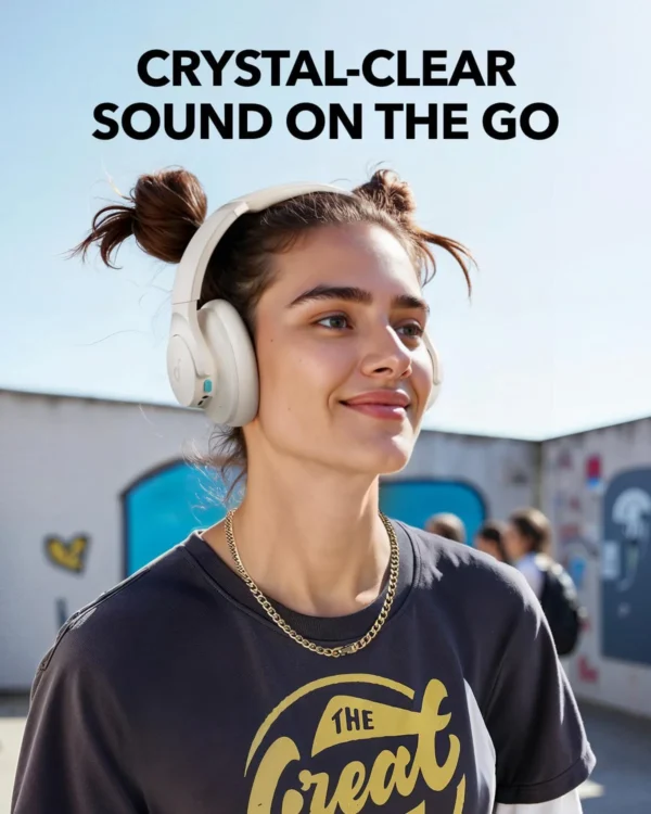 Anker Soundcore Q11i Wireless Headphones - Hi-Res Audio, 60H Battery, BassUp, Multipoint | White - Image 3