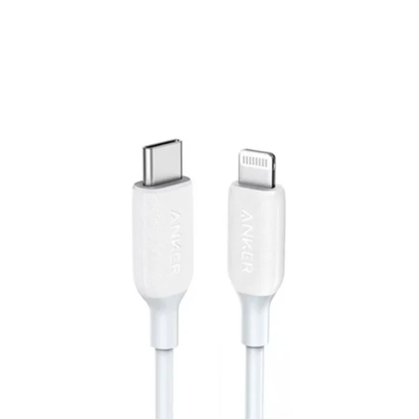 Anker PowerLine III USB-C to Lightning Cable - 3ft / 0.9m - White | MFi Certified Fast Charging