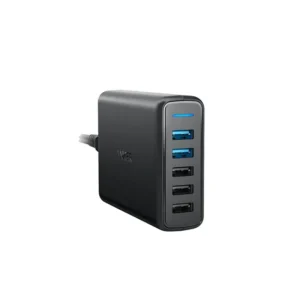 Anker PowerPort Speed 5 - 5-Port USB Desktop Charger (Black) with Quick Charge 3.0