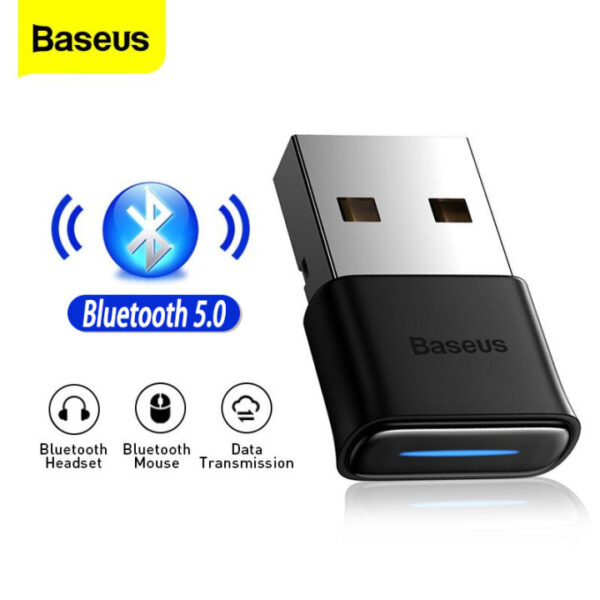 Baseus BA04 Mini USB Bluetooth 5.0 Adapter - Wireless Audio & Data Transmission