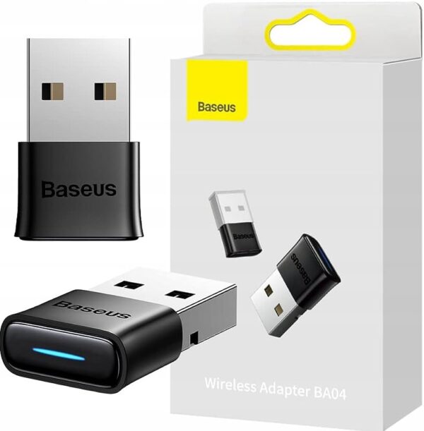 Baseus BA04 Mini USB Bluetooth 5.0 Adapter - Wireless Audio & Data Transmission - Image 2