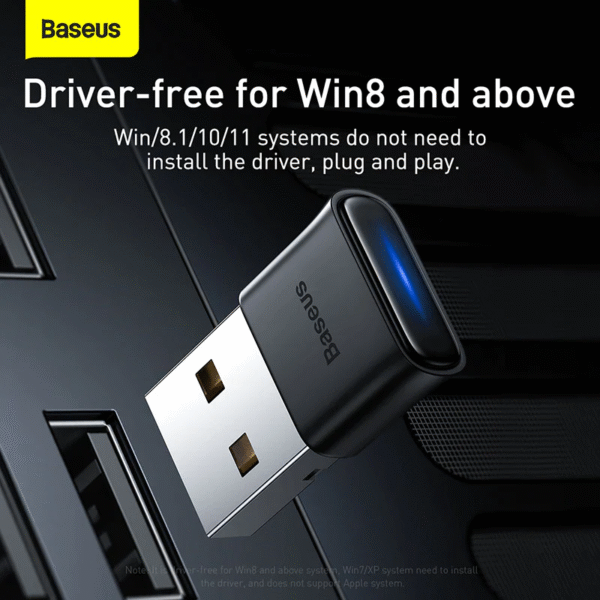 Baseus BA04 Mini USB Bluetooth 5.0 Adapter - Wireless Audio & Data Transmission - Image 4