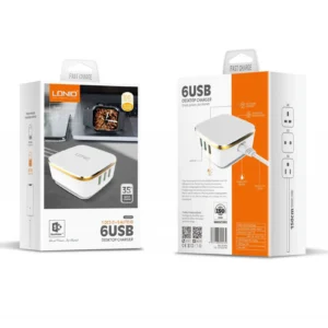 LDNIO 6 USB Desktop Charger - High-Speed Multi-Port Charging Station
