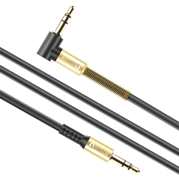 Space Spring Aux 2M Cable - High-Flexibility Audio Cable for Clear Sound - Image 3
